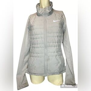 Nike Women's Essentials Running Jacket 855159-0102 Gray Thumbholes Size M